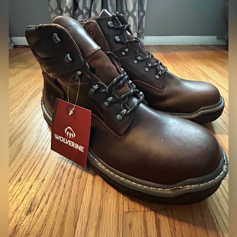New Wolverine Raider Durashock Work Boots – Size 12 Men’s